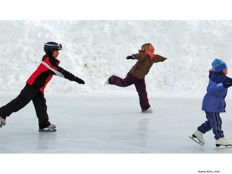 A pista de gelo em Sugar Hill 