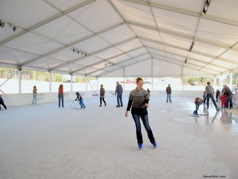 A pista de gelo em Sugar Hill 