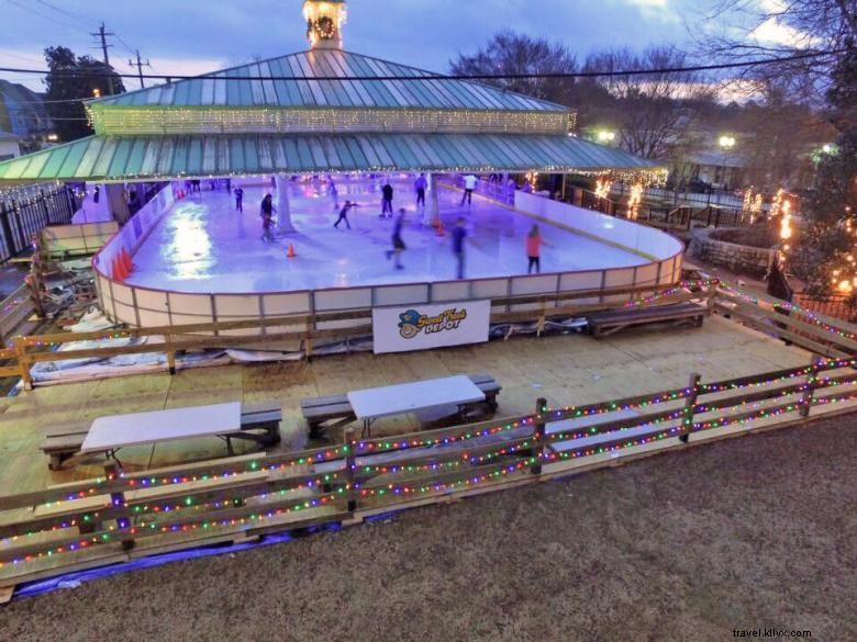 Patin à glace dans la vieille ville 