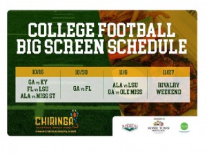 Home Town Mortgage presenta i giorni della partita di football universitario sul grande schermo al CHIRINGA 