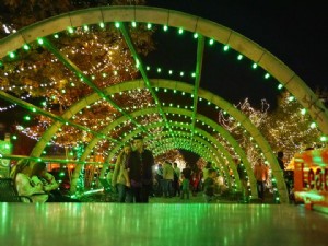 Espectáculo de luces navideñas de Main Street Extravaganza 