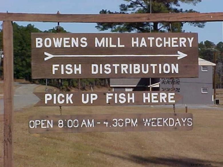 Excursão ao incubatório de peixes de Bowens Mill 