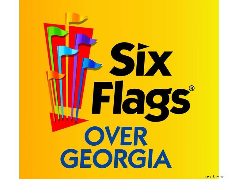 Six drapeaux sur la Géorgie 