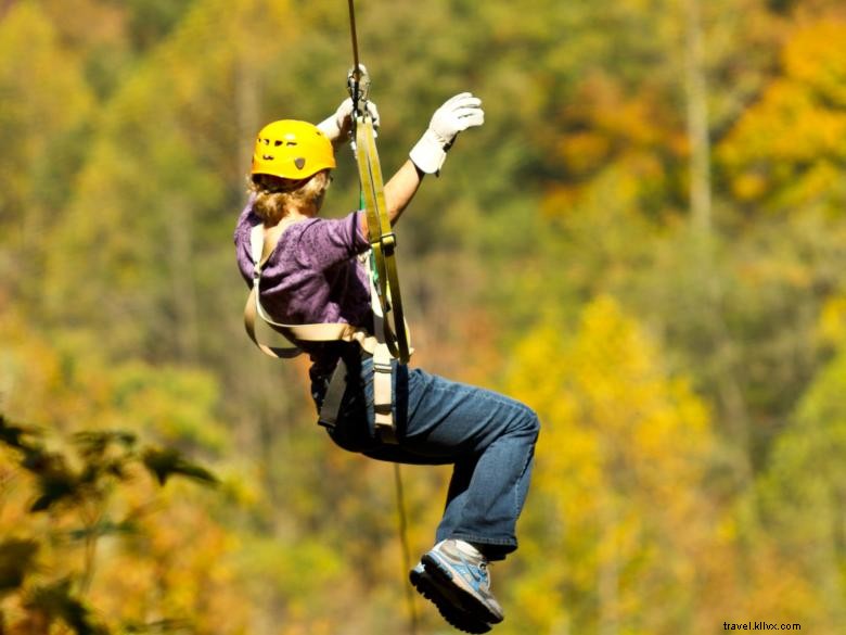 Tours de tirolesa en Chattooga Ridge 