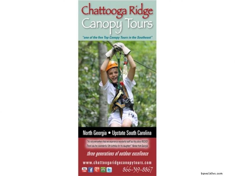 Tours de tirolesa en Chattooga Ridge 