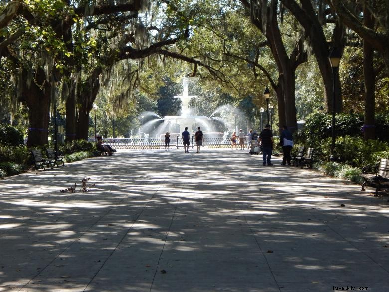 Recorridos por las aceras de Savannah 