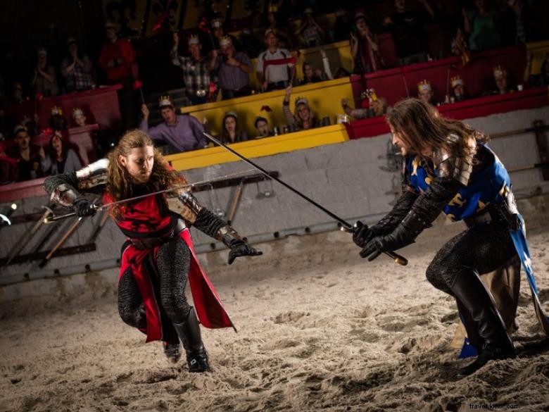 Cena e torneo dell epoca medievale 