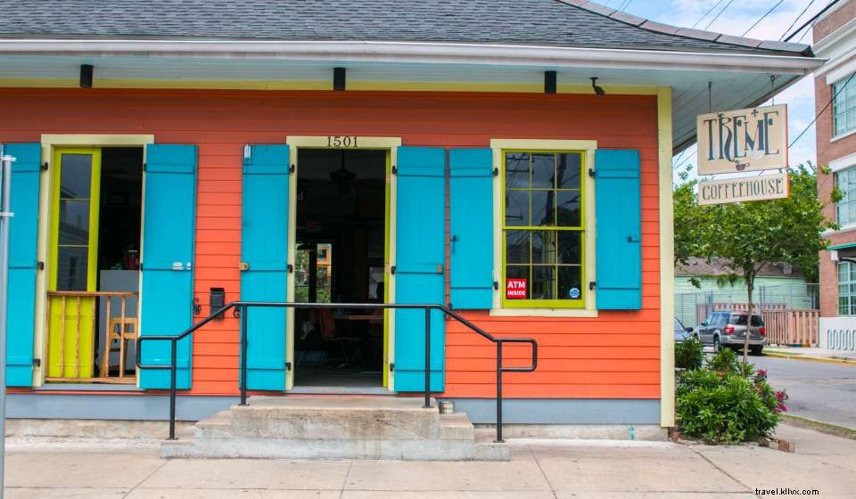 Kedai Kopi Lokal menurut Lingkungan di New Orleans 
