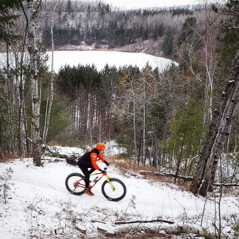 Bicicleta gorda de inverno em Cuyuna 