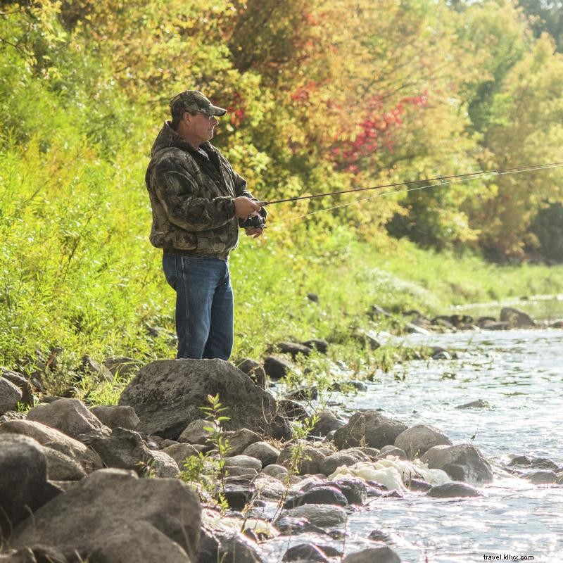 Où pêcher en rivière au pays des 10, 000 lacs 