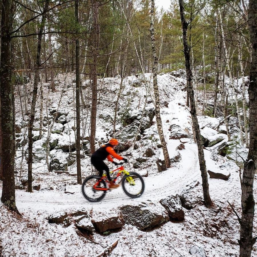 Ciclismo de grasa en invierno en Minnesota 