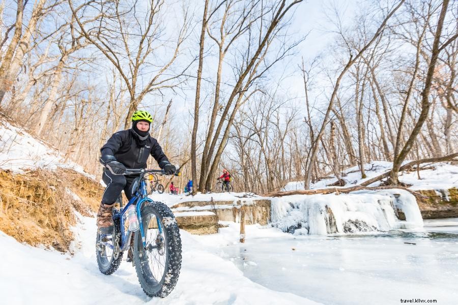 Ciclismo de grasa en invierno en Minnesota 