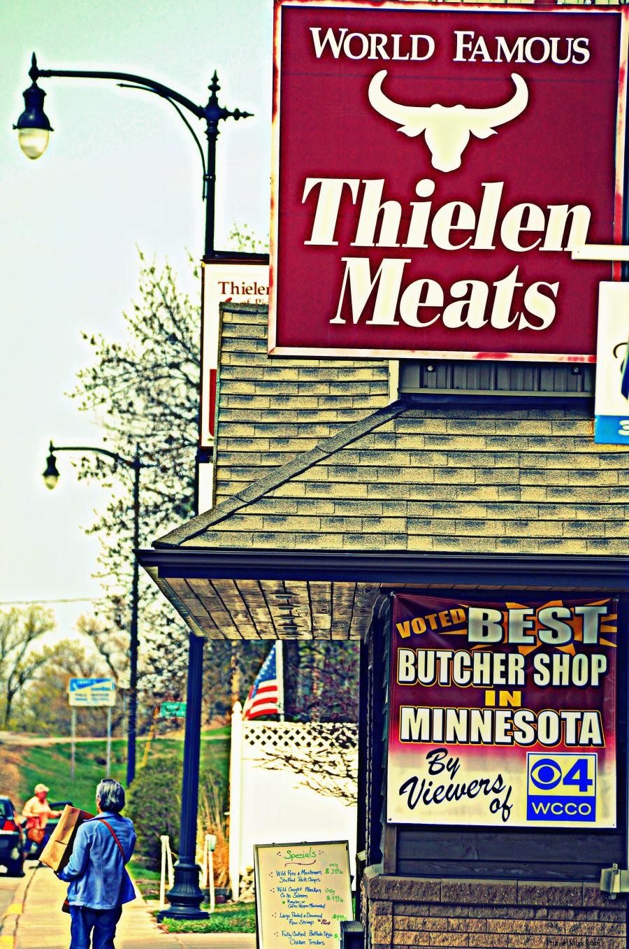 甘いものを取りなさい、 これらのミネソタ肉店への煙のような迂回路 