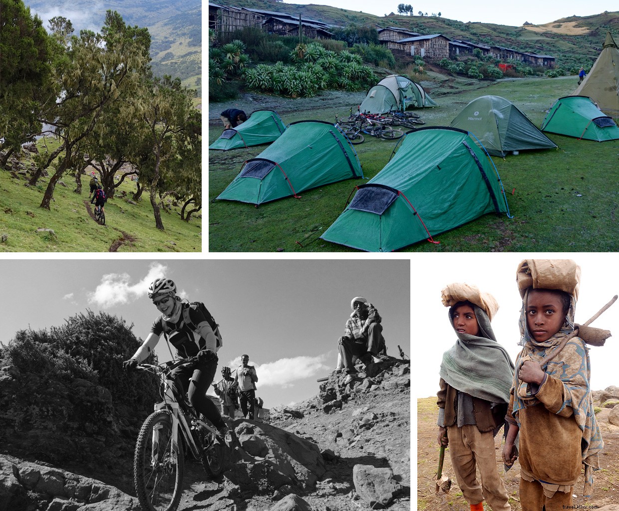 Ciclismo de montaña en las tierras altas de Etiopía 