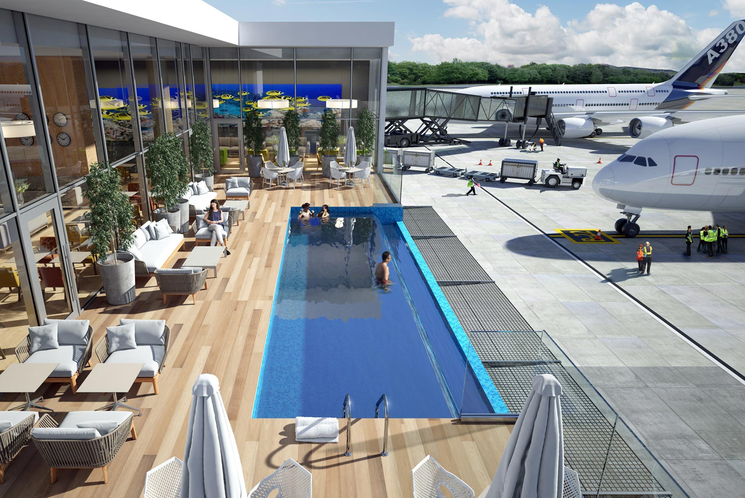 11 magníficas piscinas de aeropuerto para ver en su próxima escala 