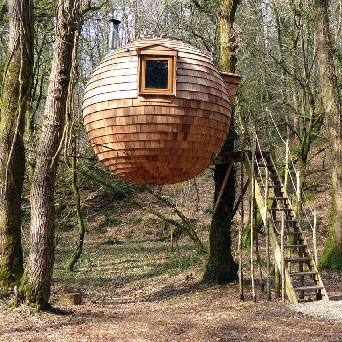 19 Rumah Pohon yang Terlihat Seperti UFO 
