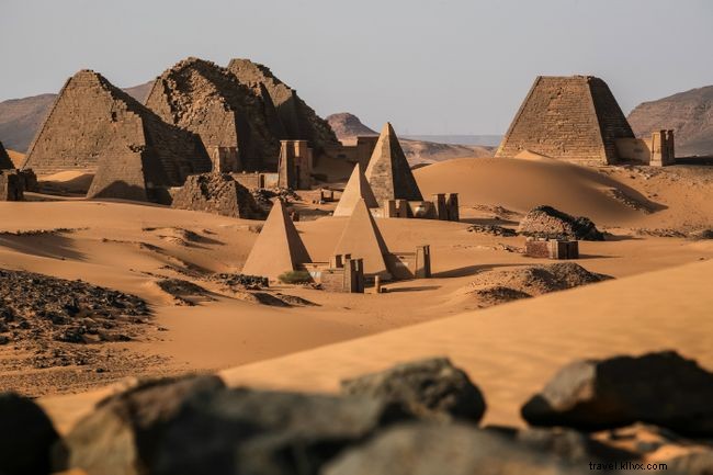 世界遺産：スーダン、メロエのピラミッド 